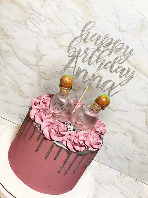 Patron Tequila bottle - Decorated Cake by Kimmy's Kakes - CakesDecor